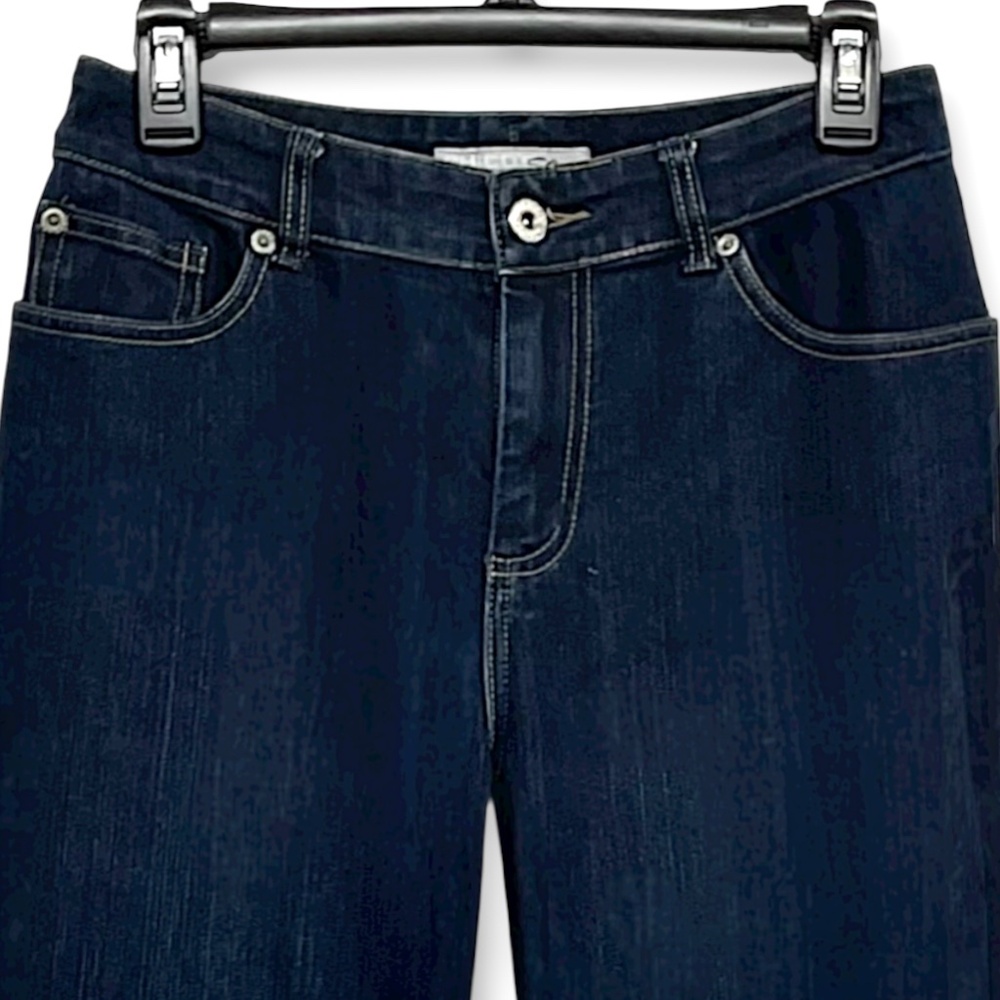 Chico’s Bundle Of Charm Boot Cut And Boyfriend Ankle Dark Wash Jeans Size 0.5/6 - Picture 3 of 15